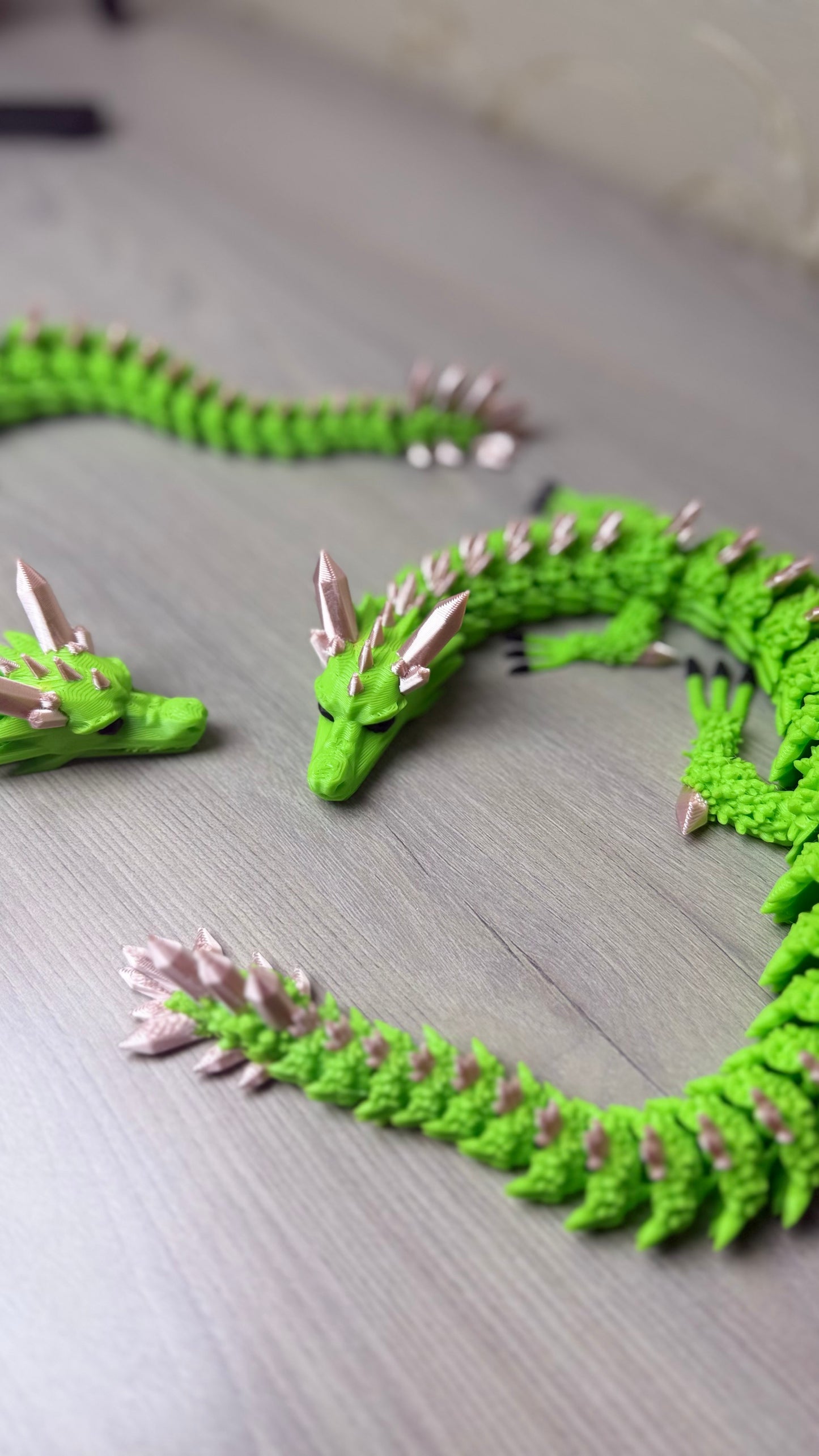 Pink/green drangon